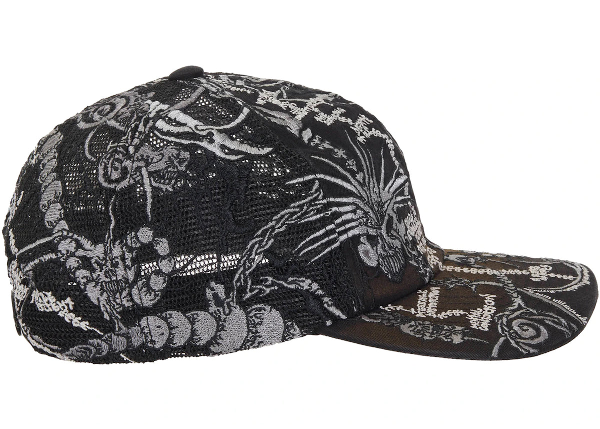 Supreme Wombat Embroidered Mesh Back 6-Panel Black - vue secondaire B