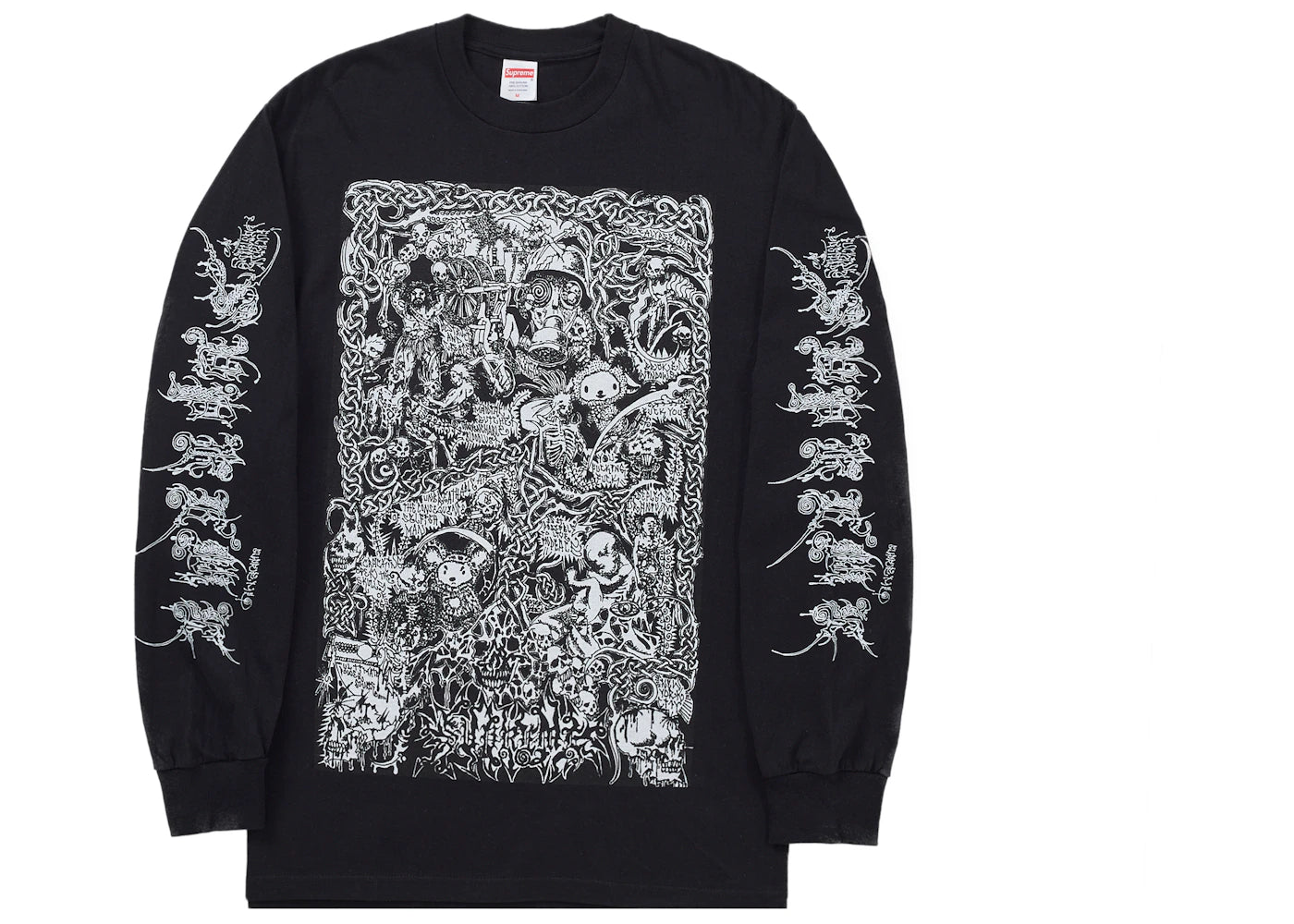 Supreme Wombat L/S Tee Black - vue 360