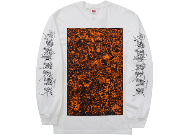 Supreme Wombat L/S Tee White