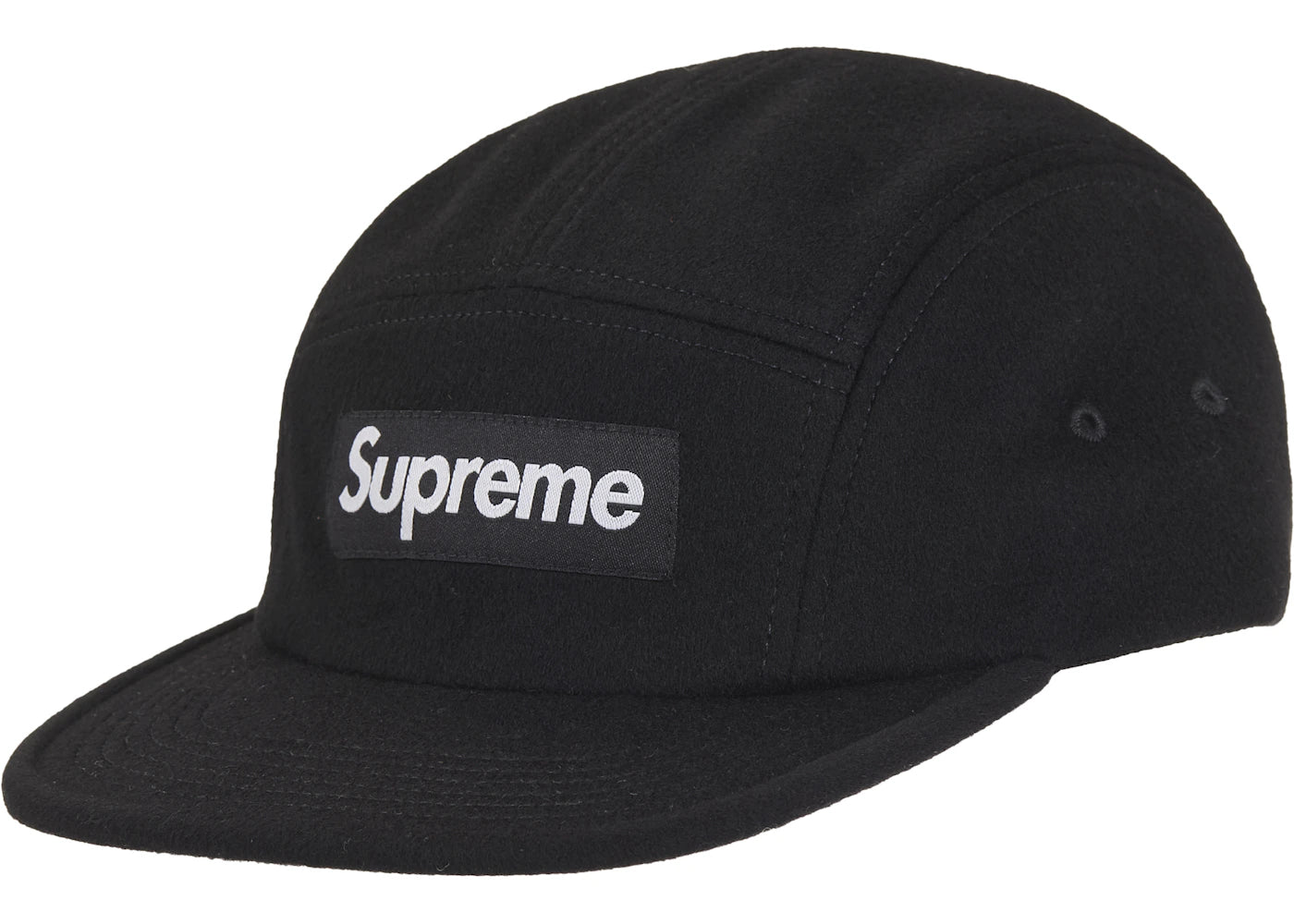 Supreme Wool Camp Cap (FW25) Black - vue secondaire A