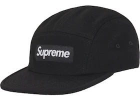 Supreme Wool Camp Cap (FW25) Black - vue 360