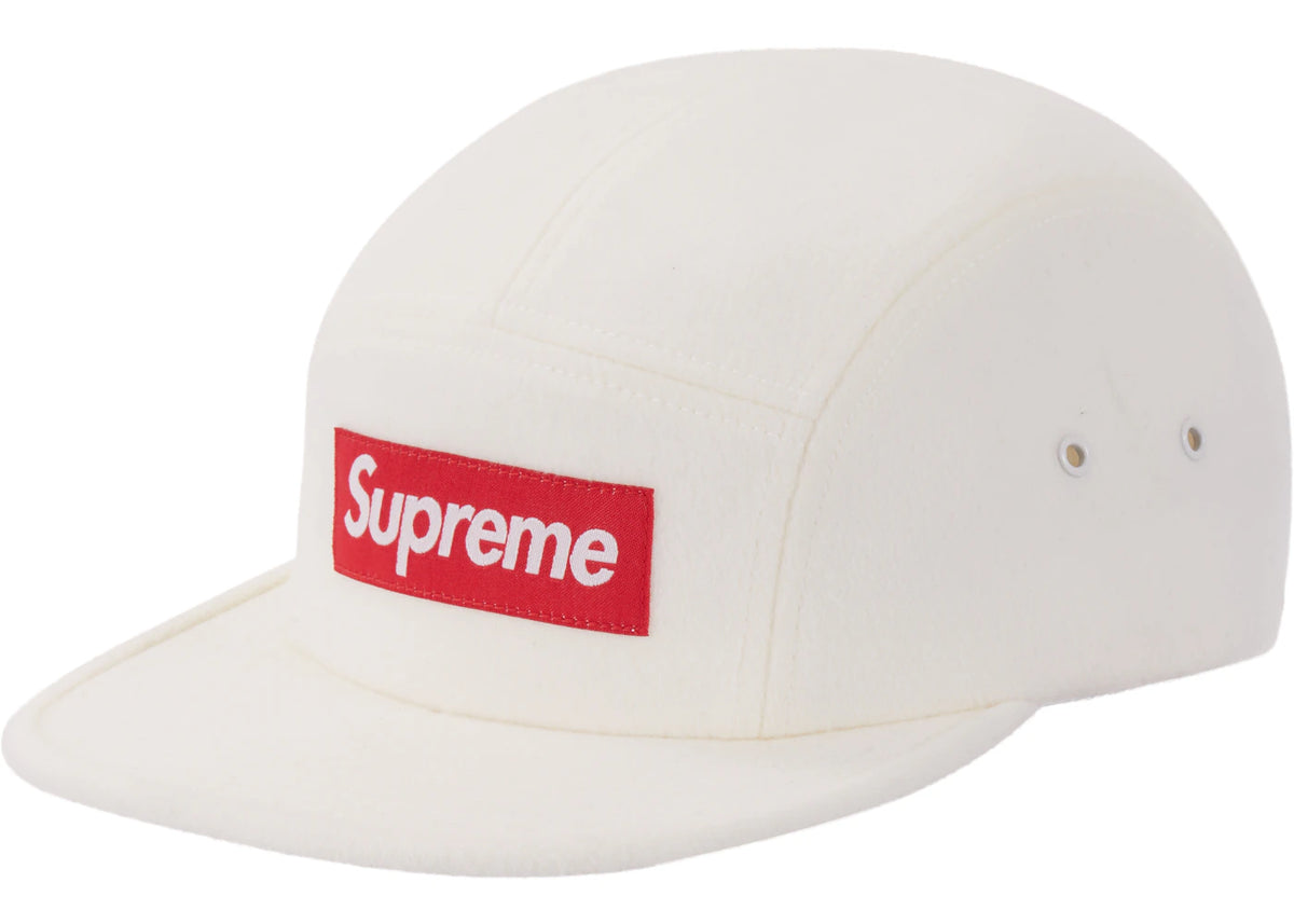 Supreme Wool Camp Cap FW19 White - vue secondaire A