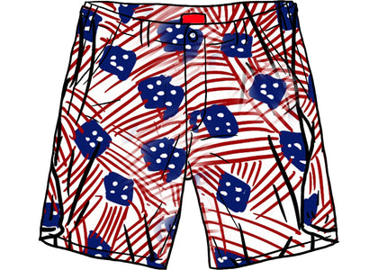 Supreme Work Short (SS20) Flags - authentic Supreme product