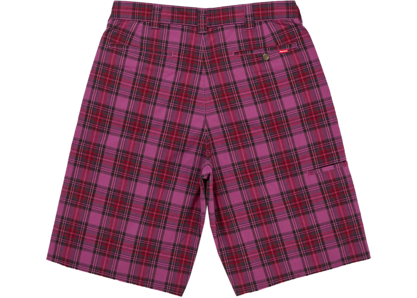 Supreme Work Short (SS26) Purple Plaid - vue secondaire B