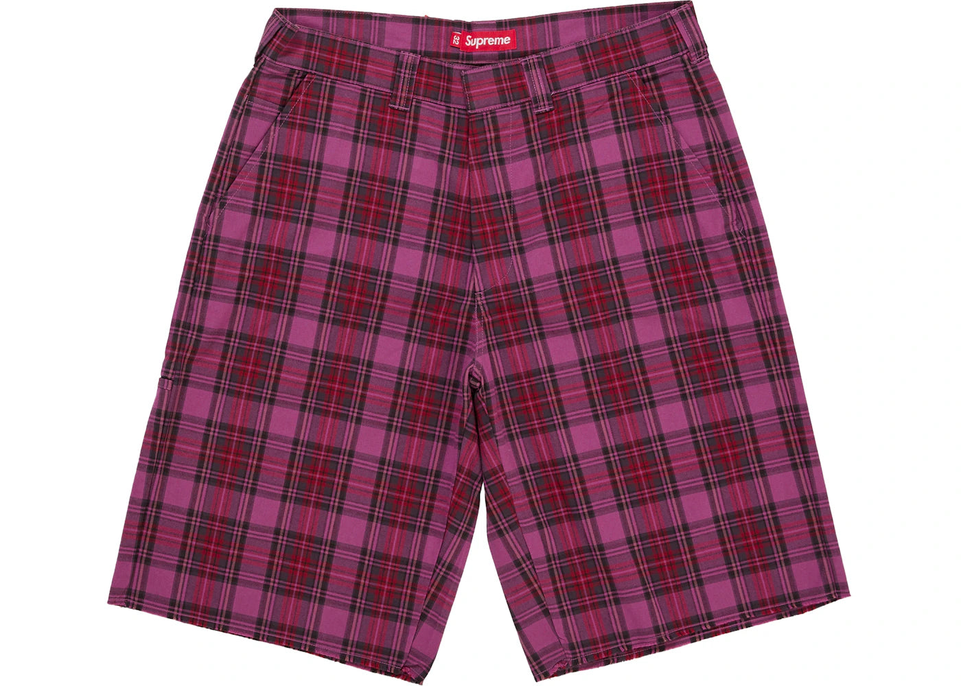 Supreme Work Short (SS26) Purple Plaid - vue secondaire A