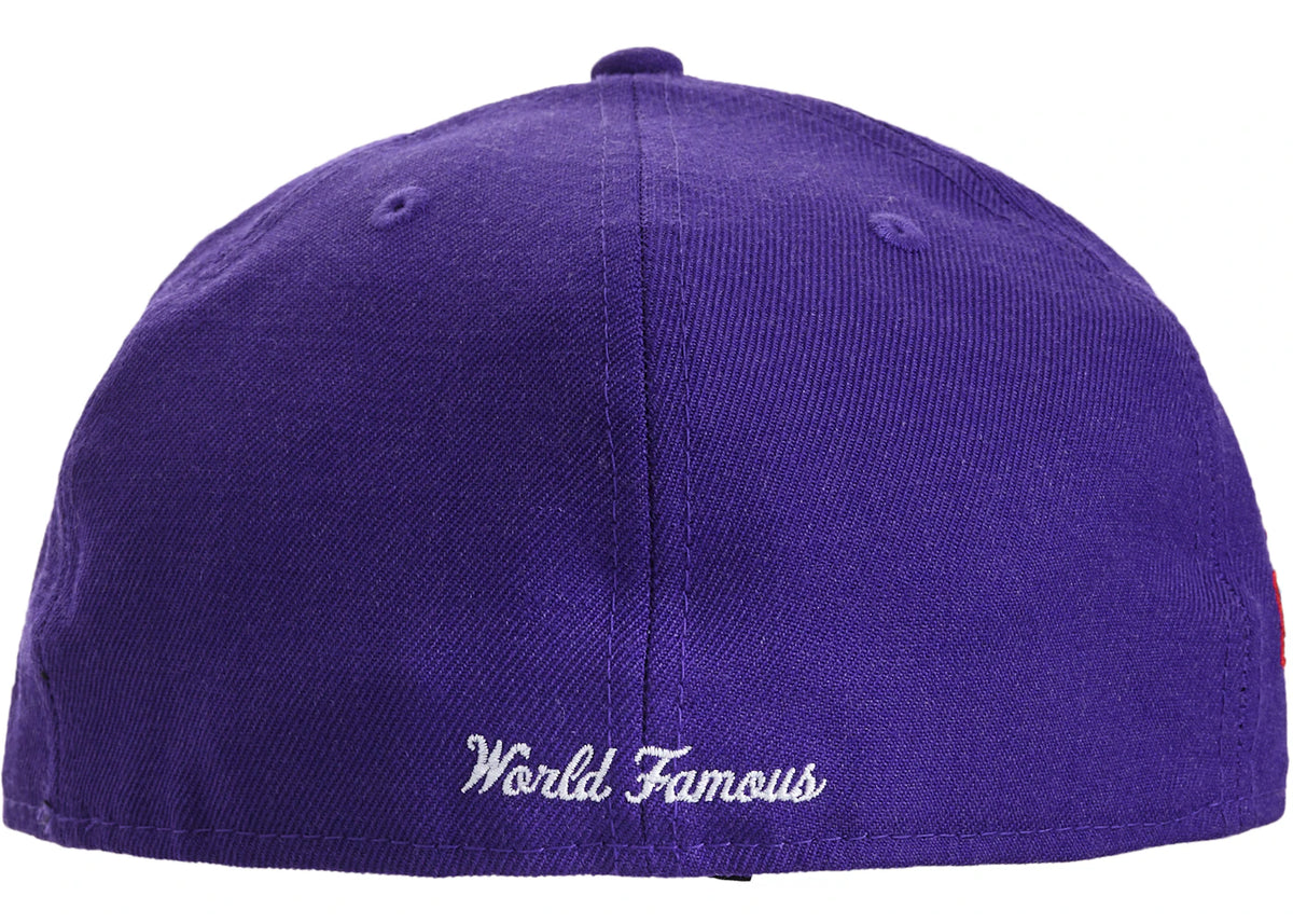 Supreme World Famous Box Logo New Era Purple - vue secondaire B