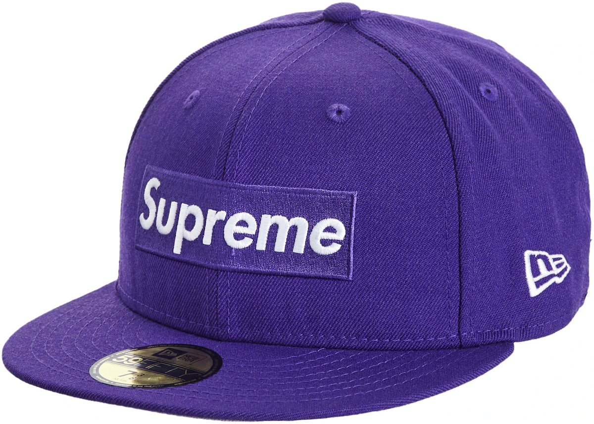 Supreme World Famous Box Logo New Era Purple - vue 360