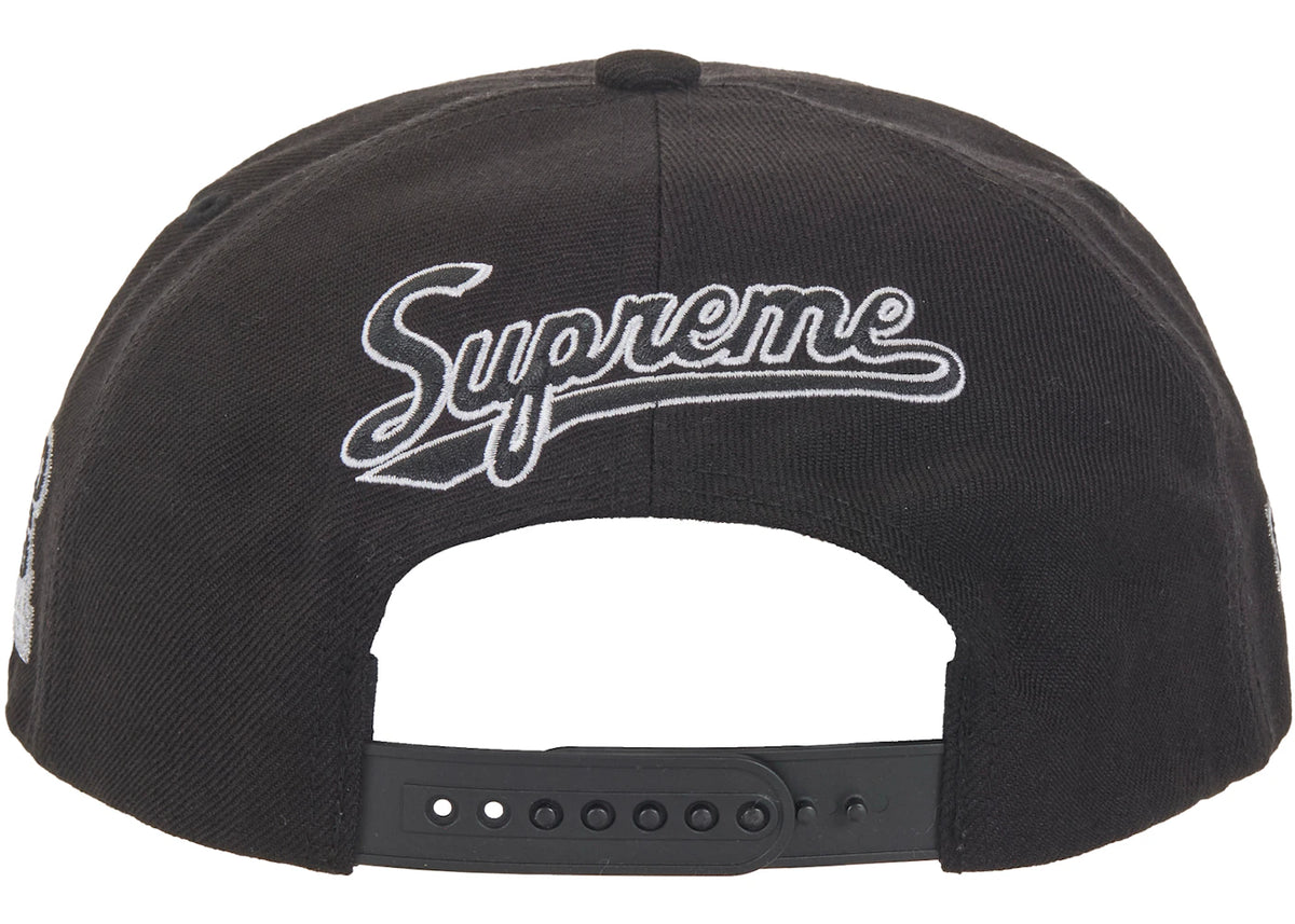 Supreme World Famous S Logo 6-Panel Hat Black - vue secondaire B
