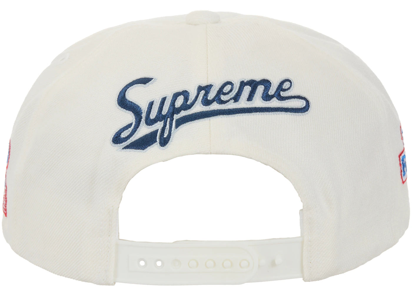 Supreme World Famous S Logo 6-Panel Hat White - vue secondaire A