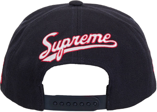 Supreme World Famous S Logo 6-Panel Navy