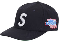 Supreme World Famous S Logo 6-Panel Navy