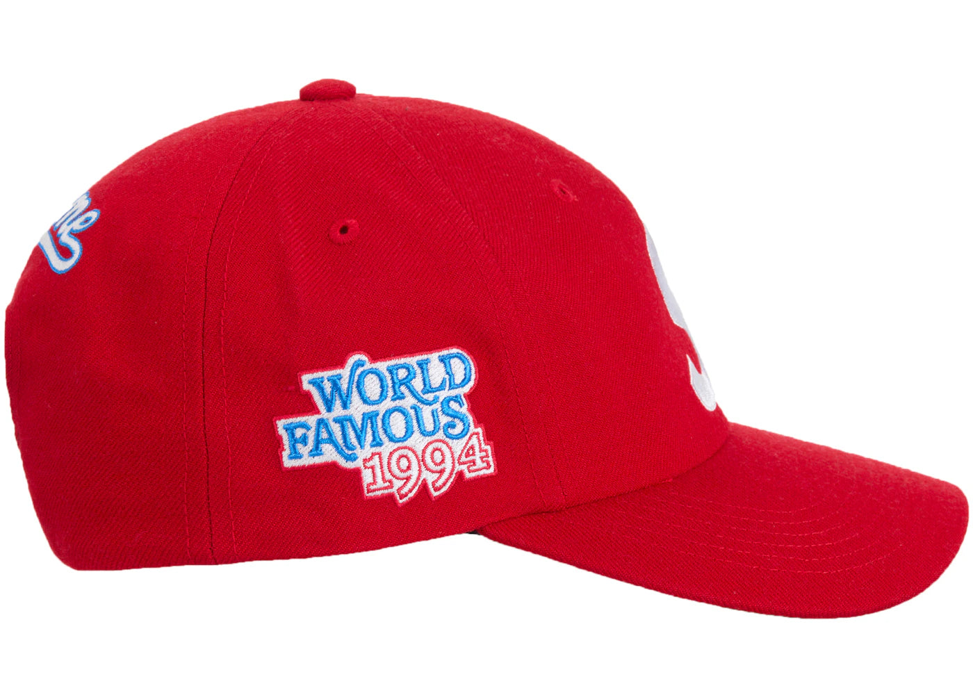 Supreme World Famous S Logo 6-Panel Red - vue secondaire A