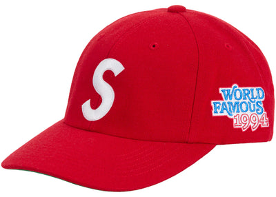 Supreme World Famous S Logo 6-Panel Red