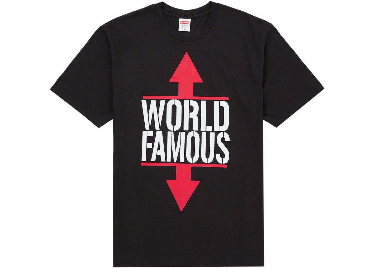Supreme World Famous Tee Black - vue secondaire B