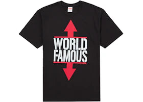 Supreme World Famous Tee Black