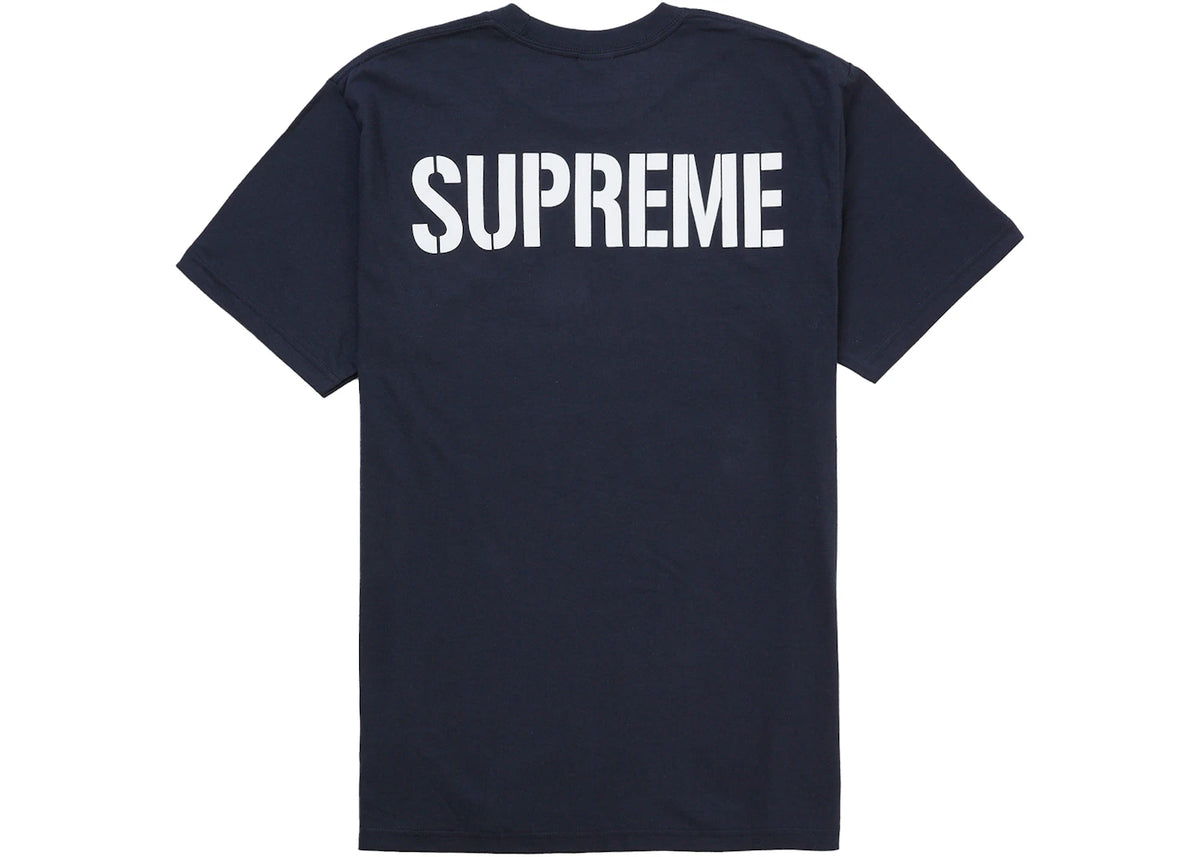 Supreme World Famous Tee Navy - vue secondaire B