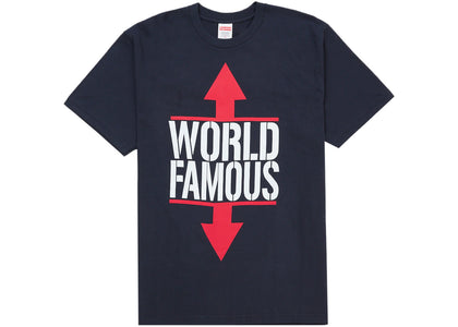 Supreme World Famous Tee Navy - product view 2