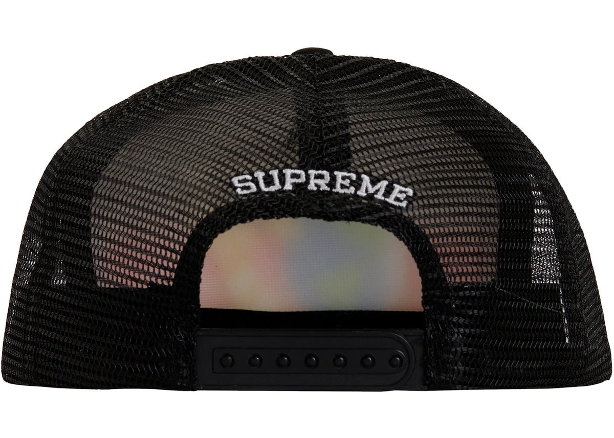 Supreme Worldwide Mesh Back 5-Panel Black - vue secondaire B