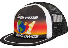 Supreme Worldwide Mesh Back 5-Panel Black