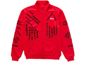 Supreme Worldwide Tricot Track Jacket Red