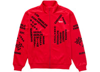 Supreme Worldwide Tricot Track Jacket Red