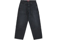 Supreme Worn Double Knee Painter Pant Black