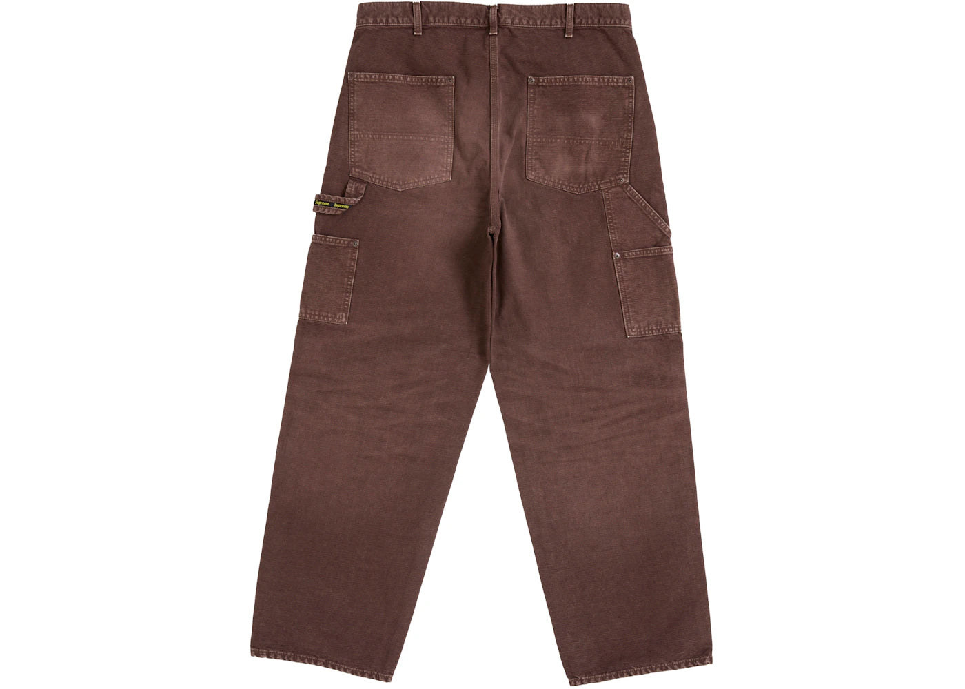Supreme Worn Double Knee Painter Pant Brown - vue secondaire B