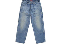 Supreme Worn Double Knee Painter Pant Denim