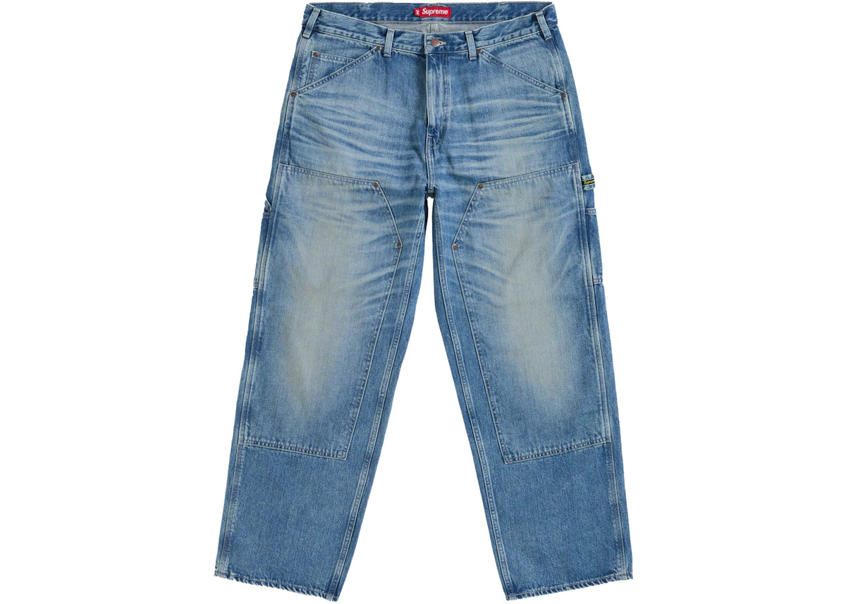 Supreme Worn Double Knee Painter Pant Denim - vue secondaire A