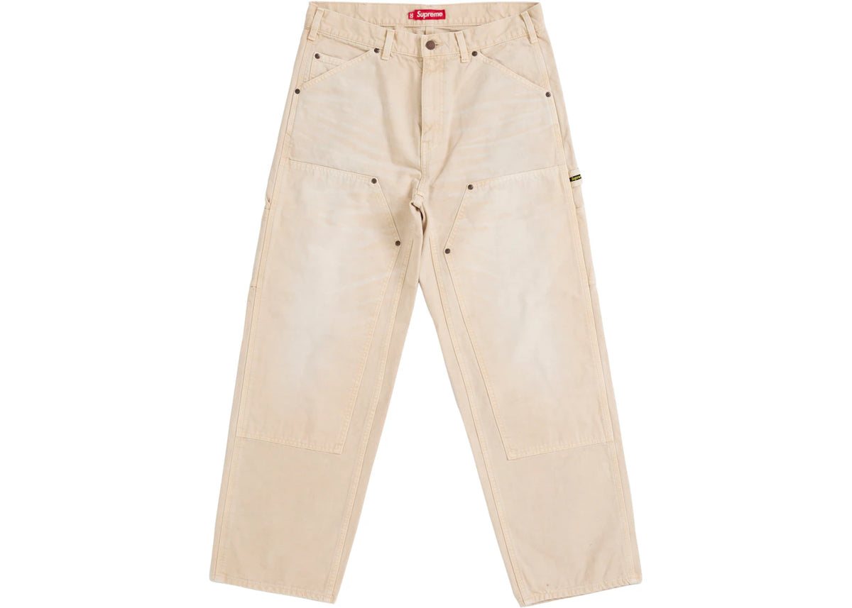 Supreme Worn Double Knee Painter Pant Natural - vue 360