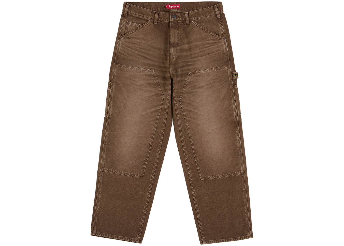 Supreme Worn Double Knee Painter Pant (SS26) Brown - vue secondaire A