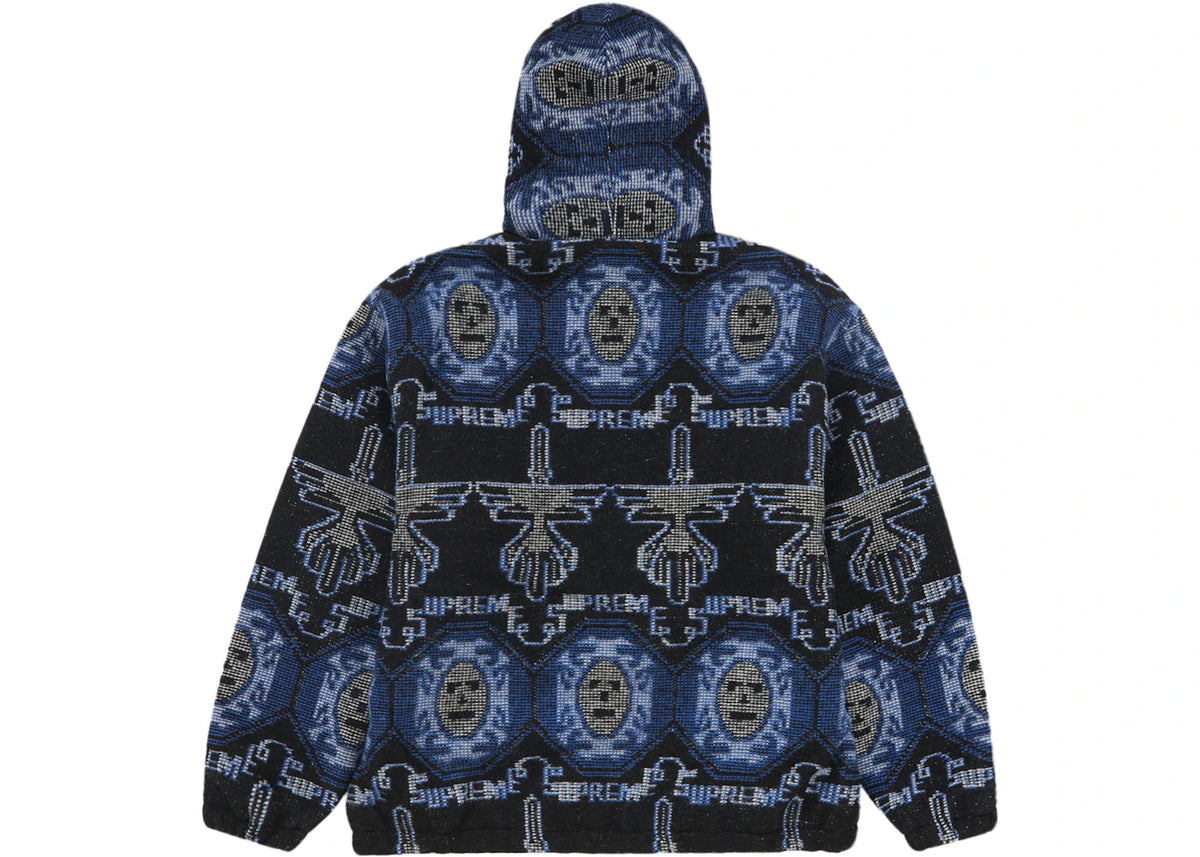 Supreme Woven Hooded Jacket Blue - vue secondaire B