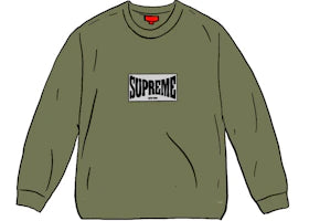 Supreme Woven Label L/S Top Olive