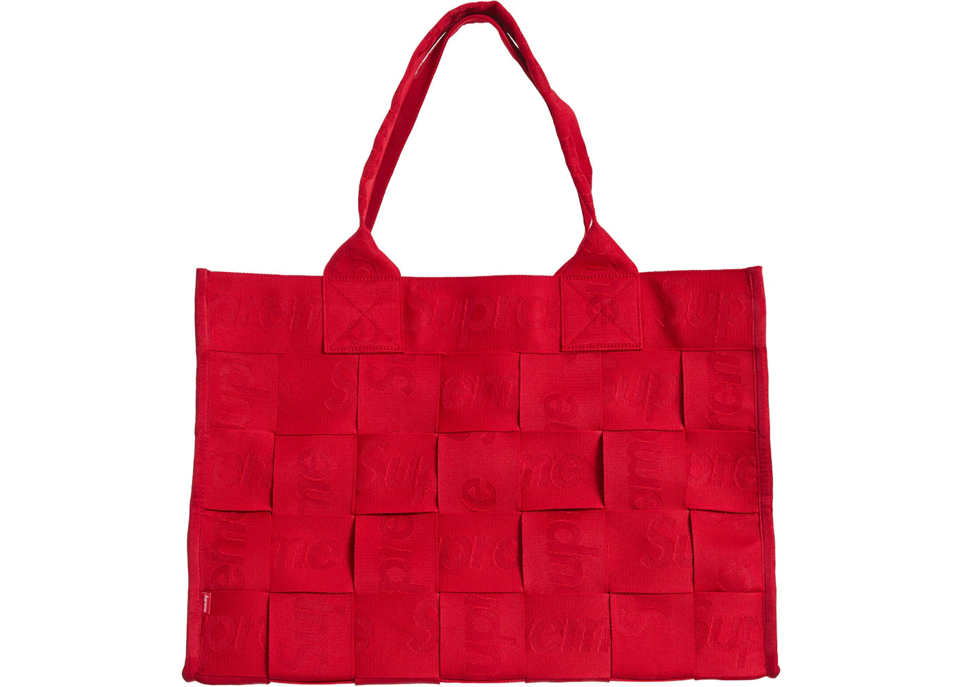 Supreme Woven Large Tote Bag Red - vue secondaire A