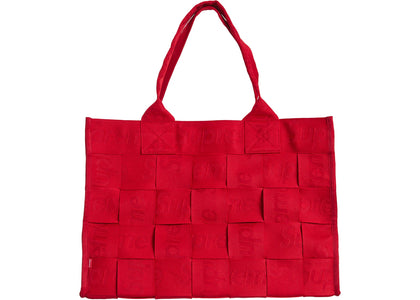 Supreme Woven Large Tote Bag Red - product view 2