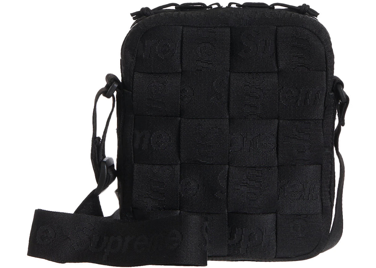 Supreme Woven Shoulder Bag Black - vue 360