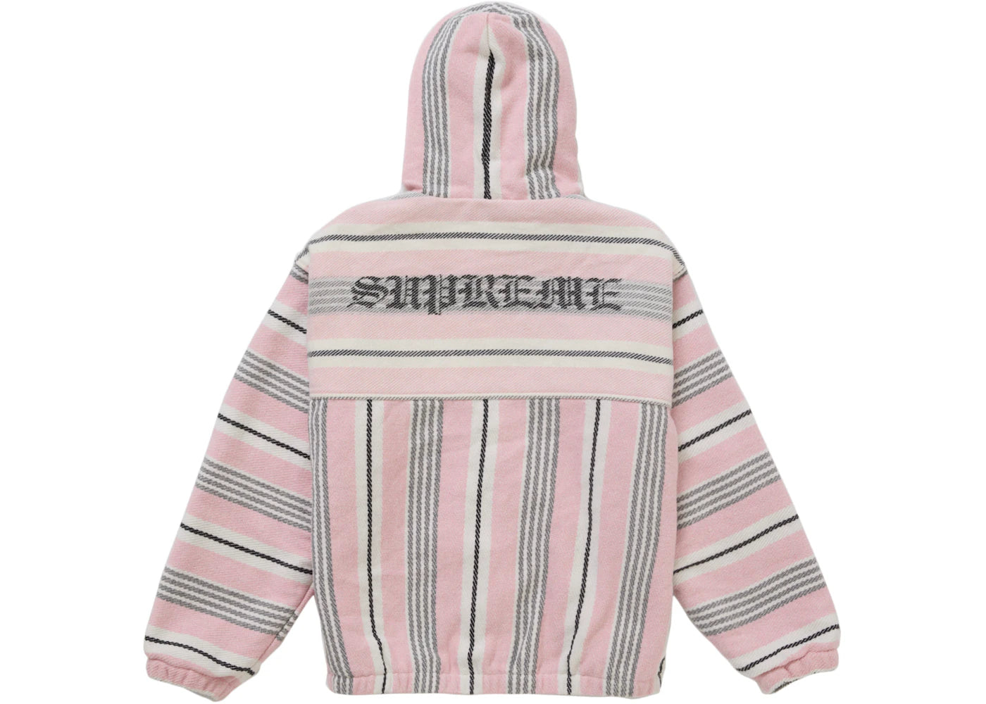 Supreme Woven Stripe Hooded Jacket Pink - vue secondaire B
