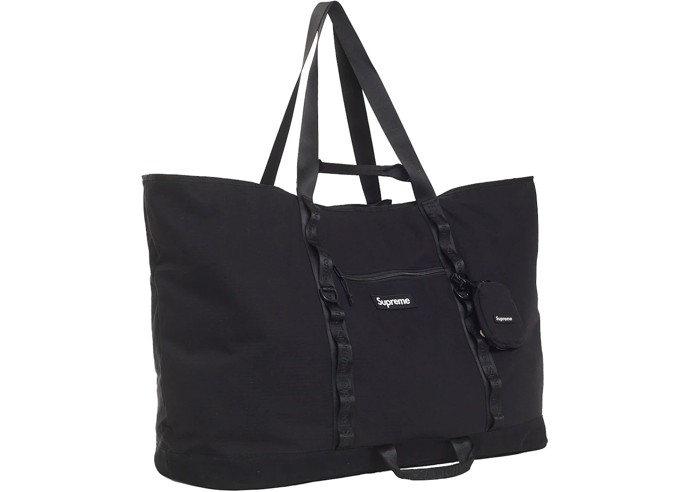 Supreme X-Large Tote Bag + Utility Pouch Black - vue secondaire B