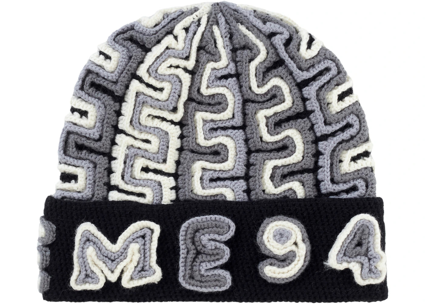 Supreme Yarn Applique Beanie Black - vue secondaire B