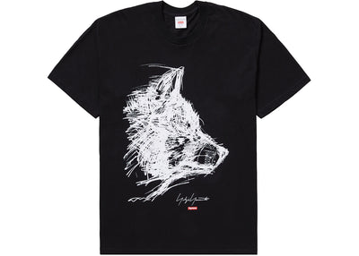 Supreme Yohji Yamamoto Scribble Wolf Tee Black