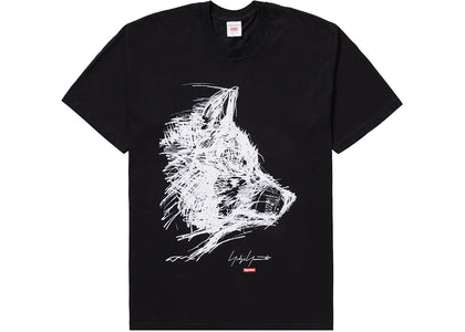 Supreme Yohji Yamamoto Scribble Wolf Tee Black - authentic Supreme product