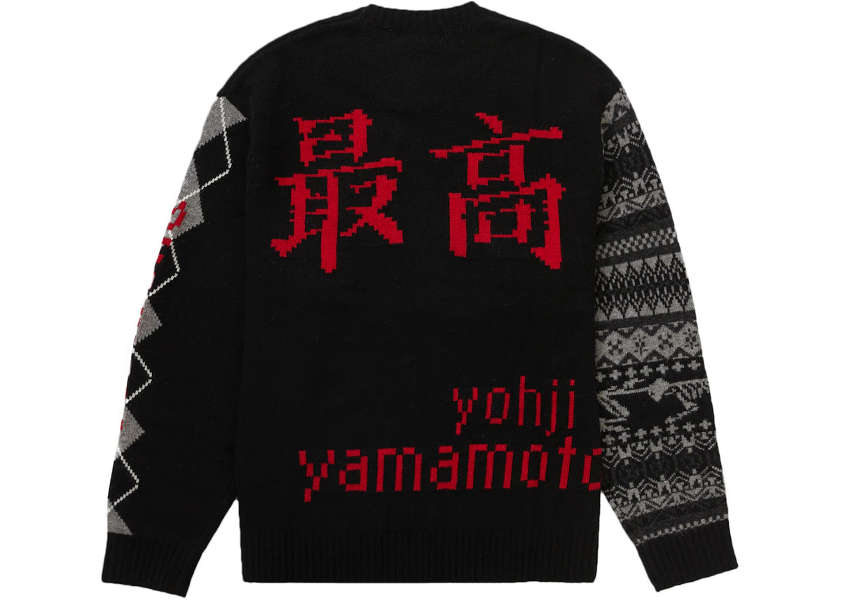 Supreme Yohji Yamamoto TEKKEN Sweater Black - vue secondaire B