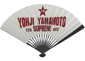 Supreme Y's by Yohji Yamamoto Hand Fan White - vue 360