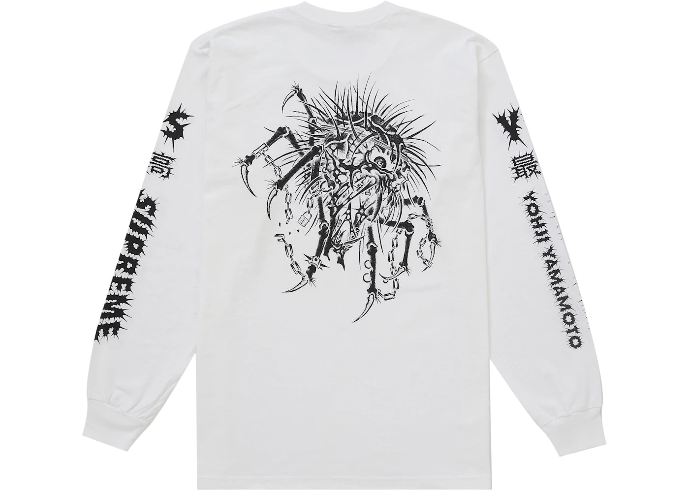 Supreme Y's by Yohji Yamamoto L/S Tee White - vue 360