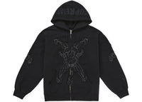 Supreme Y's by Yohji Yamamoto Zip Up Hooded Sweatshirt Black