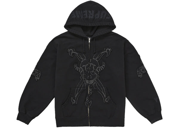 Supreme Y's by Yohji Yamamoto Zip Up Hooded Sweatshirt Black sneakers - authentic Supreme shoes