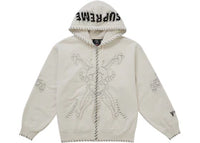 Supreme Y's by Yohji Yamamoto Zip Up Hooded Sweatshirt Natural