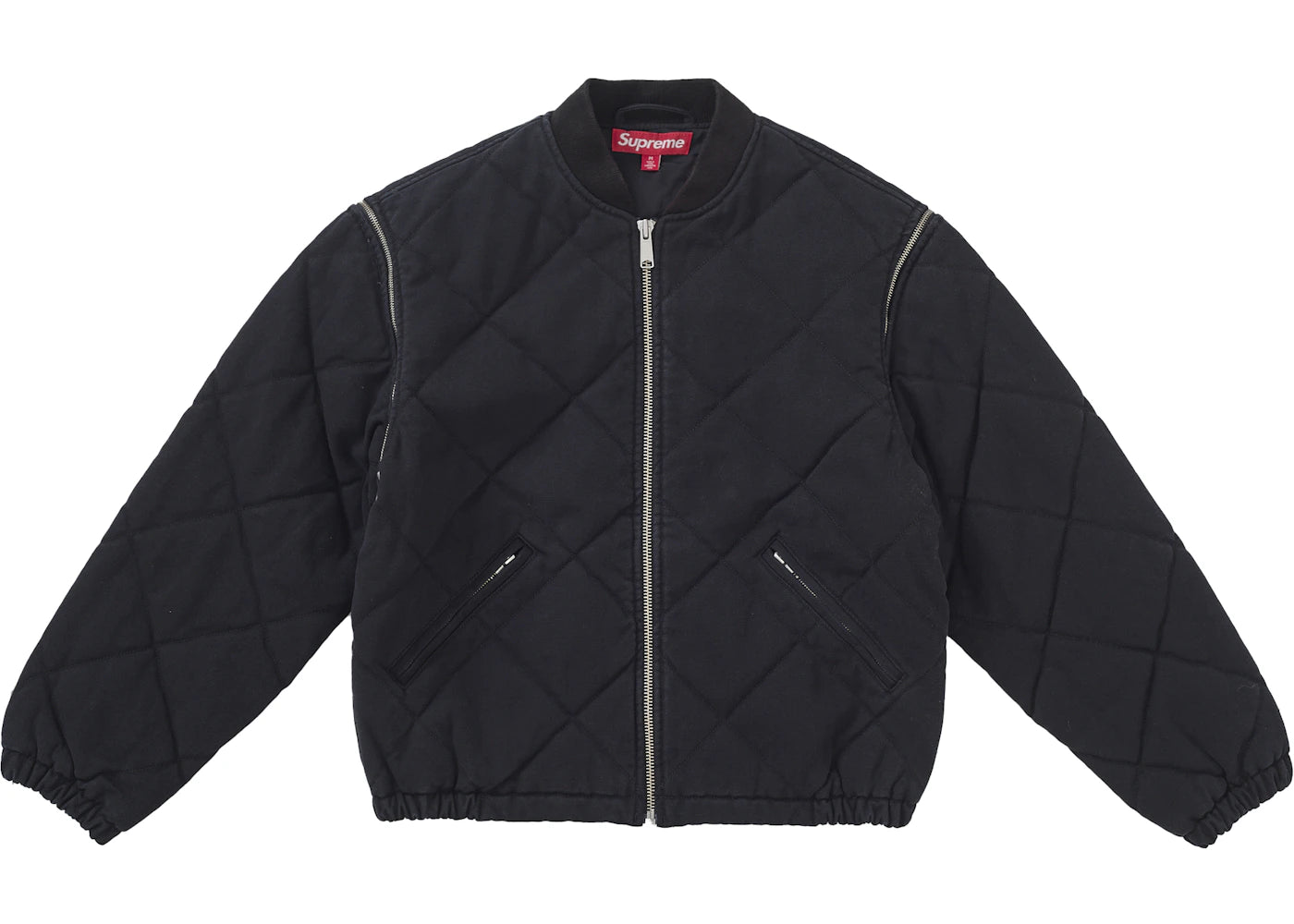 Supreme Zip-Off Sleeve Quilted Bomber Jacket Black sneakers - authentic Supreme shoes