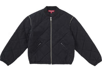 Supreme Stepp-Bomberjacke mit abnehmbaren Ärmeln, Schwarz