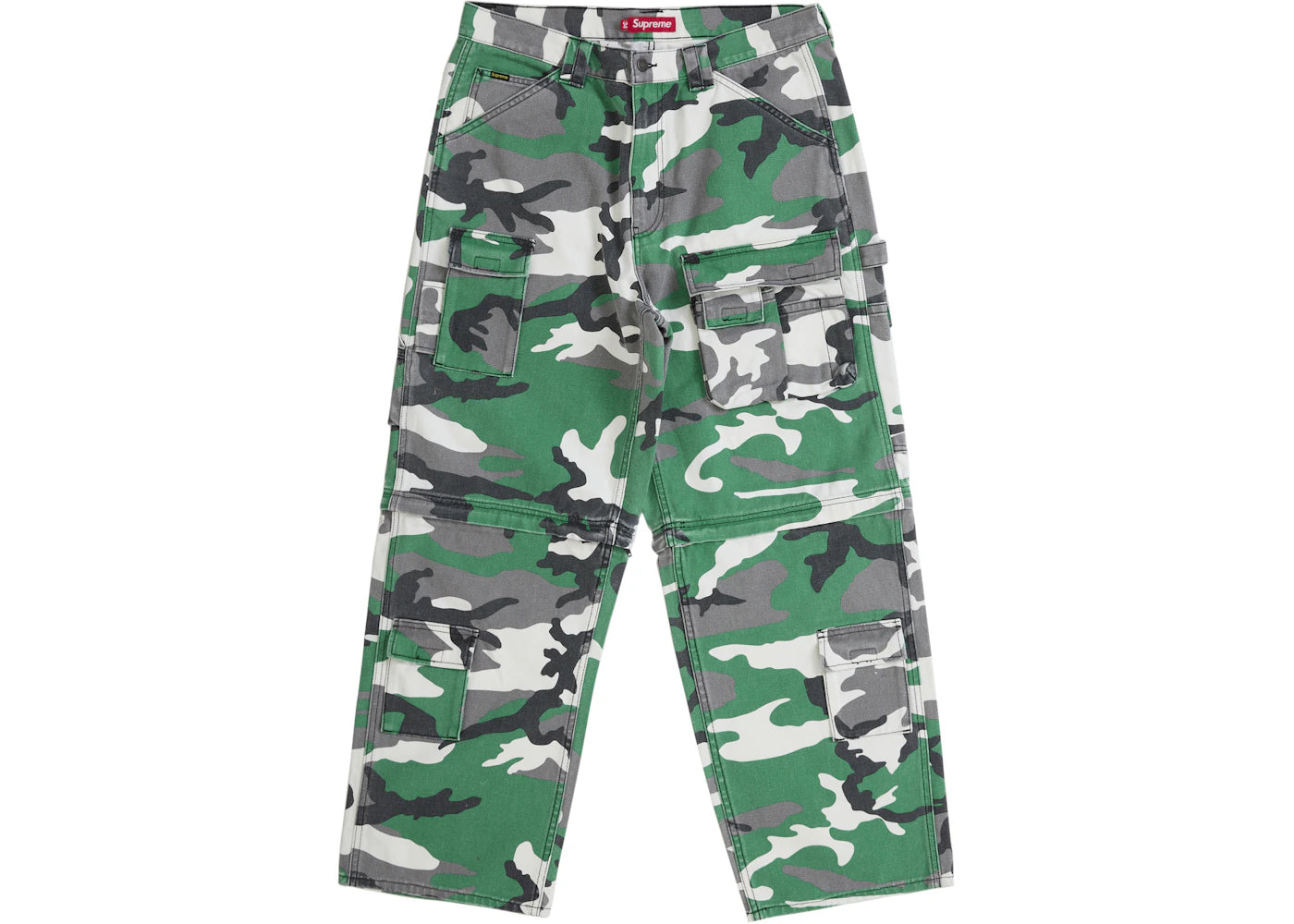 Supreme Zip-Off Utility Pant (FW25) Green Camo - vue secondaire A